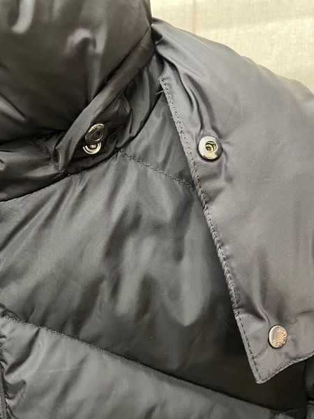 

luxury monclair womens down jacket winter warm parkas monclare lady hooded goose france paris, Black