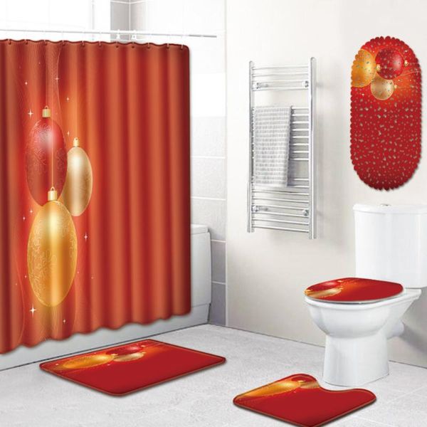 

bath mats shower curtain bathroom mat five-piece toilet carpet set rugs for