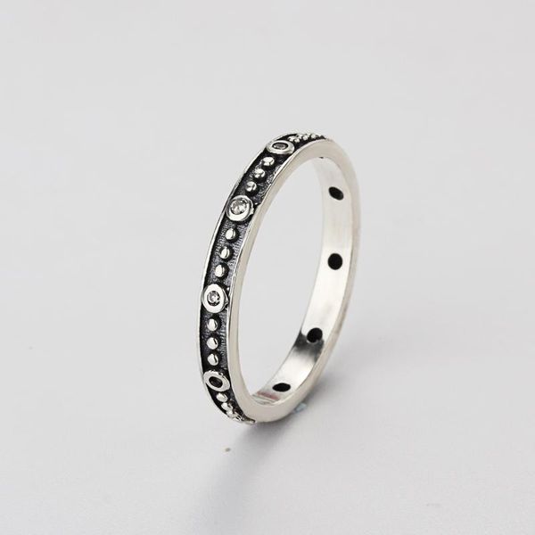 

cluster rings a wholesale sale fashion jewelry pave setting charm 925 silver retro ring for woman, Golden;silver