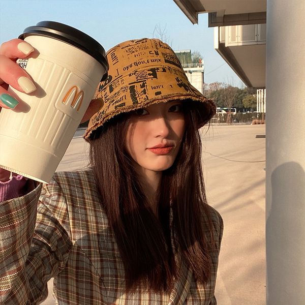 

2021 beggar's double-sided fisherman's men's fashion hip-hop designer version net red sunscreen bucket hat basin