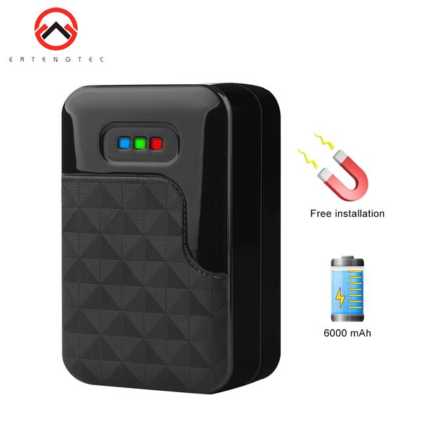 

car gps tracker 6000mah 60 day standby magnetic gps tracker auto waterproof history route realtime tracking gps for cars pp