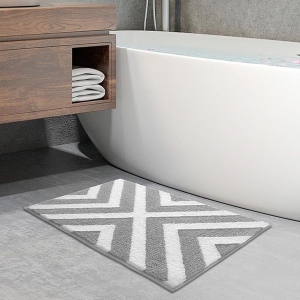 

bath mats home decor carpet soft modern mat bathroom shower kitchen living room floor rug anti-slip water absorption doormat