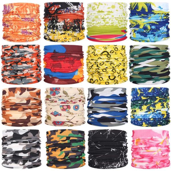 

cycling caps & masks 2021 outdoor sport multifunctional magic scarf men women sun protection bandana camping hiking balaclava headscarves, Black