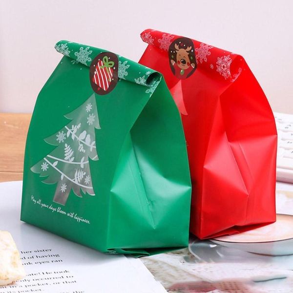 

christmas decorations bags treat kids or guests gift bag kraft paper novel merry candy decoration xmas packing m8m3