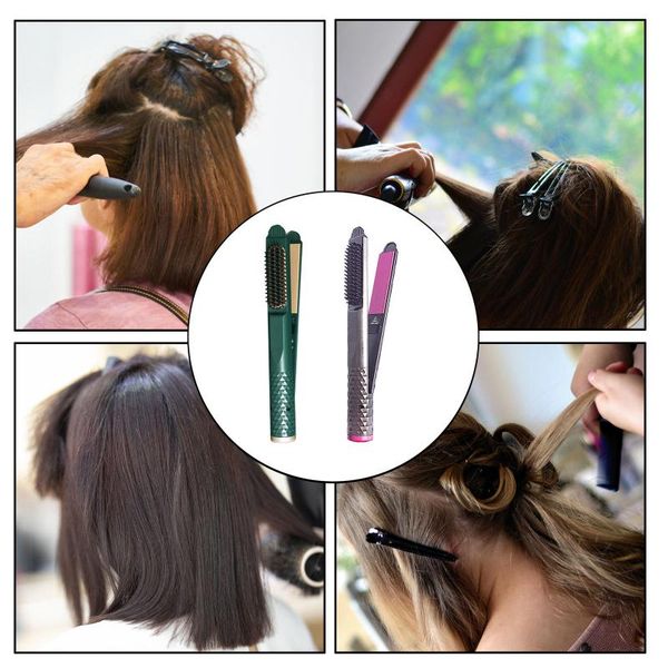 

electric hair brushes straight artifact 3 in 1 roll automatically anti-scalding splint dual use heating for styling barbershop women