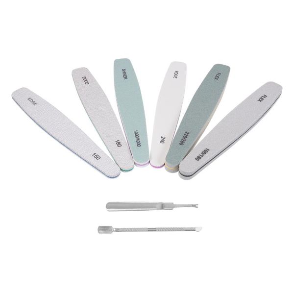 

1set salon polishing nail file creative art practical manicure tool kits