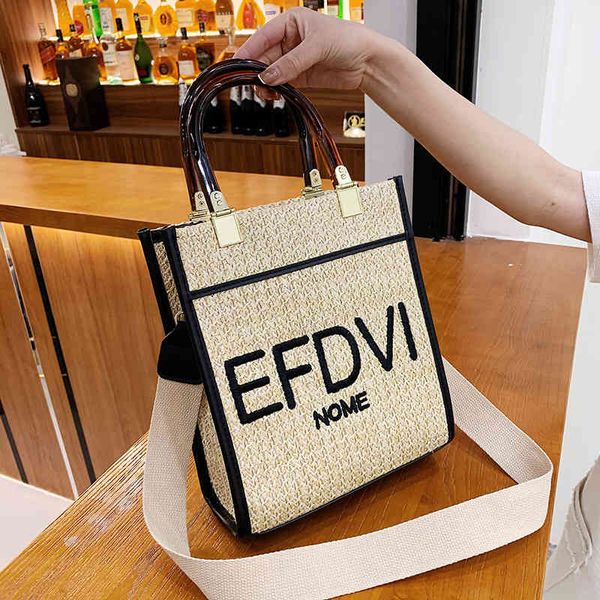 

embroidery 2021 new korean girls simple canvas tote messenger wide strap letter single shoulder women's bag