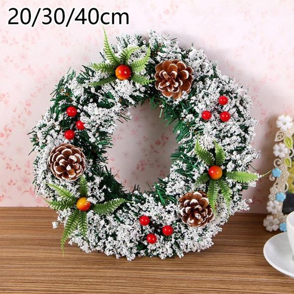 

decorative flowers & wreaths christmas wreath with artificial pine cones berries holiday front door hanging decoration farmhouse decor