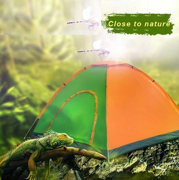 

3-4 person double layers outdoor camping tent quick automatic opening waterproof hiking picnic adventure four season tents and shelters