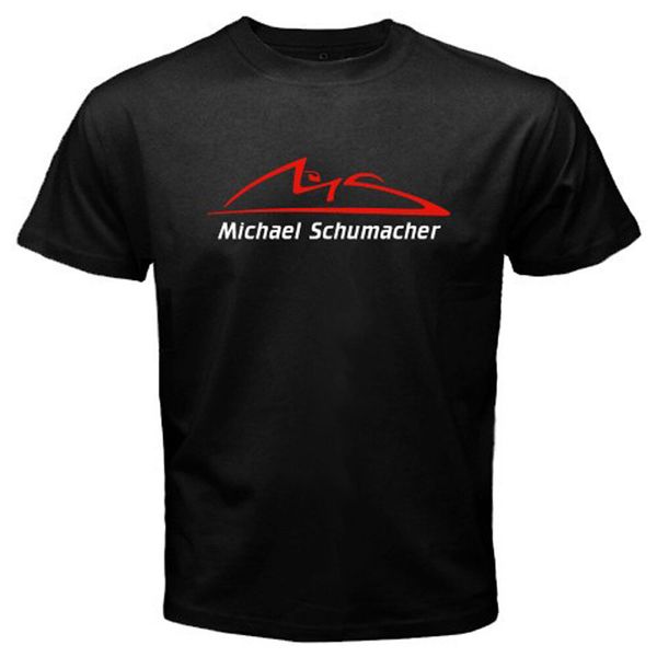 

New Michael Schumacher Logo Racing Legend Men's Black T-Shirt Size S to 3XL, White;black