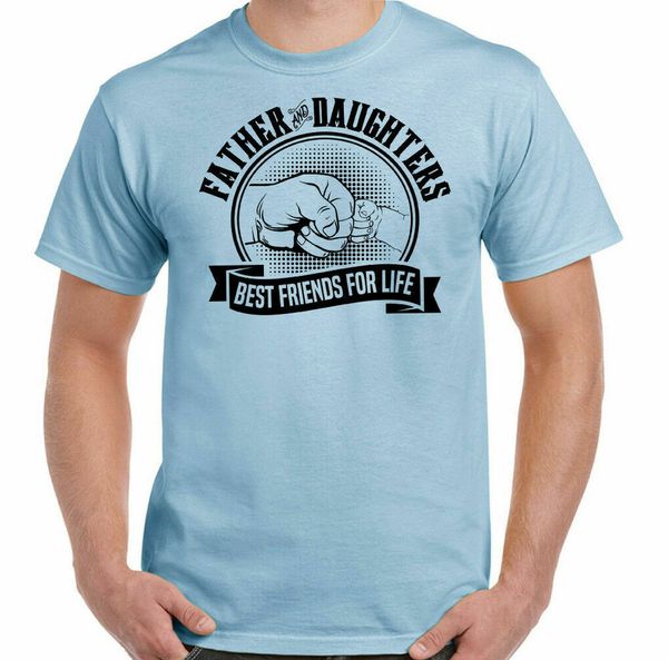 

father & daughters t shirt friends for life men fun day father, White;black