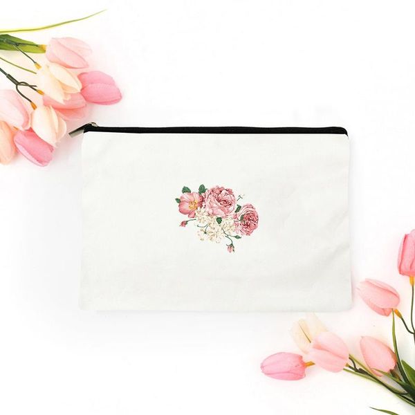 

cosmetic bags & cases flower bag for makeup storage mini pouch women woman women's kawaii handbags travel organizer