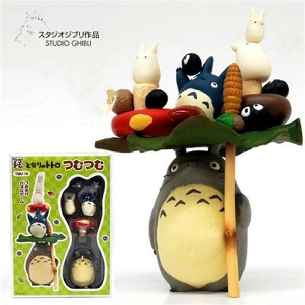

hayao miyazaki totoro chinchilla folding toy layers of resin hand-made model bonsai ornaments