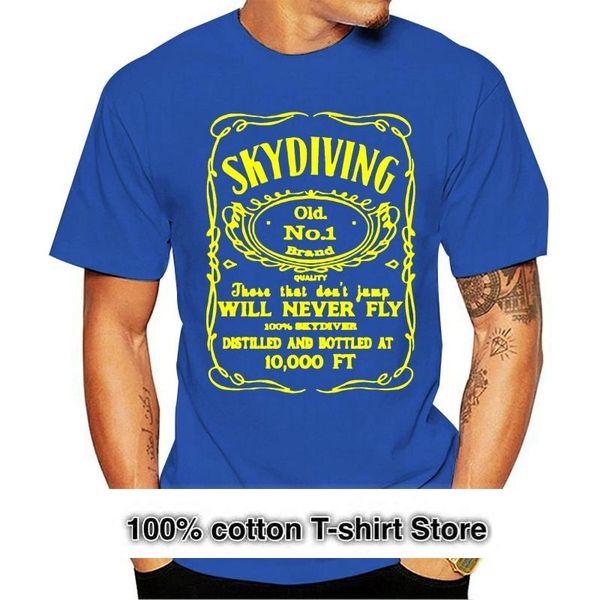 

men's t-shirts summer cool funny skydiving tshirt tee shirt, White;black
