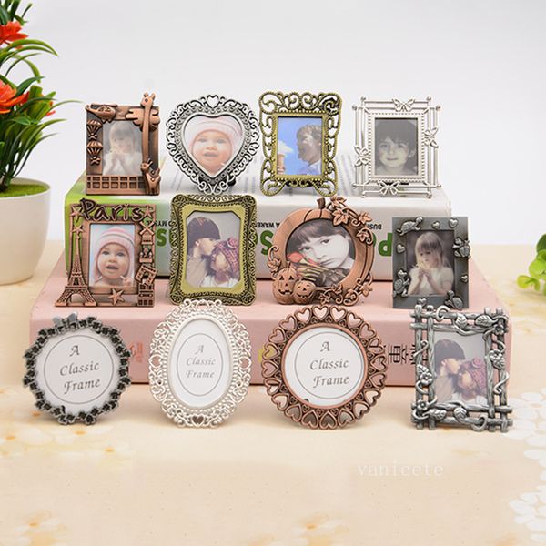 Novidade Items Crianças Photo Studio Frames Retro Desk Decor Criativo Mini Foto Petróleo Moldura Titular Keychain Presentes de Aniversário T2I53118