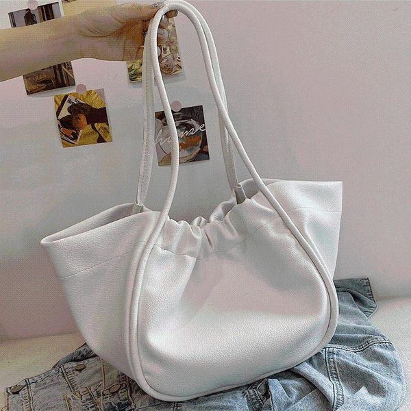 

evening bags large-capacity handbag women leather shoulder simple hobos bag ladies fashion casual travel tote vintage hand sac