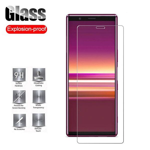 

tempered glass for sony 8 5 1 xa3 plus screen protector film protective xz4 xz2 compact phone cell protectors