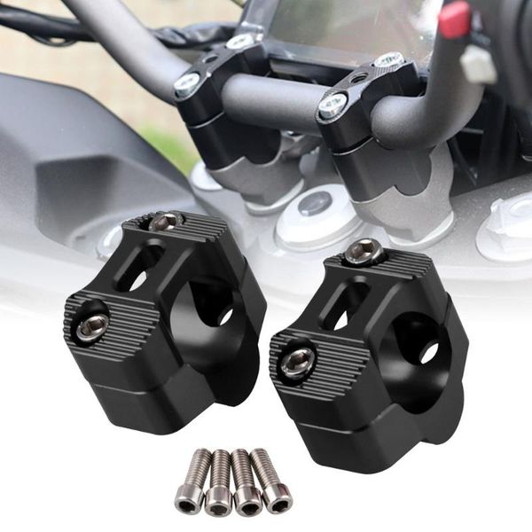 

handlebars 2 pcs cnc 22mm 28mm off road motorcycle bar clamps handlebar risers adapter for 7/8" 1-1/8 pit dirt motorbike accessories