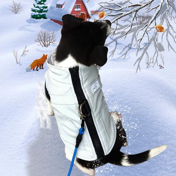 

dog apparel pet waterproof pu leatherjacket winter warm clothes for small large dogs thicken puppy clothing chihuahua vest coat