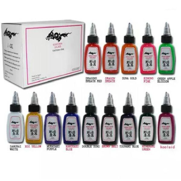 

tattoo ink supplies 15ml 14 colors kuro sumi tatoo 1/2 oz 1