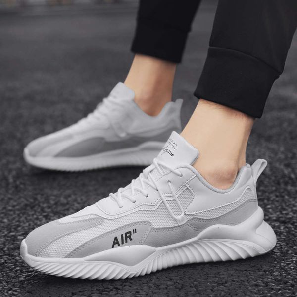 

spring Casual shoes new 2021 daddy men's casual thick soled LCJD F7LX, P557 white