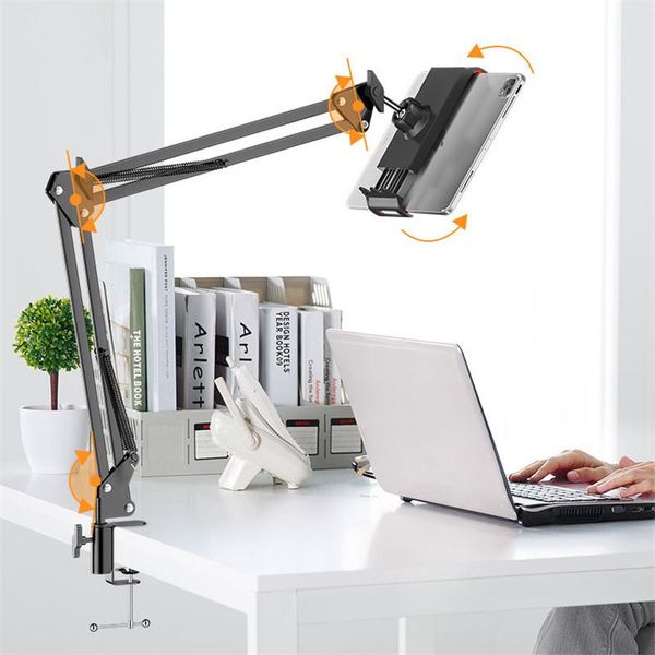 

cell phone mounts & holders universal lazy bedside support home bed mobile holder flexible adjustable clip high-quality metal