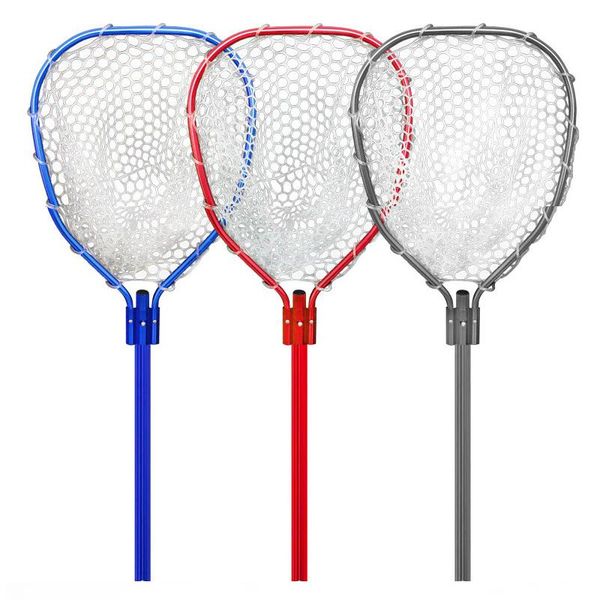

aluminum alloy 103cm retractable fishing net telescoping foldable landing pole folding for pesca accessories
