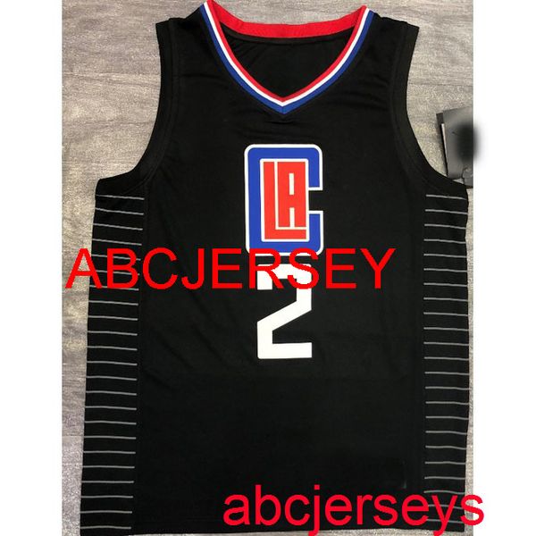 

men's 2# leonard 2021 black basketball jersey s- vest