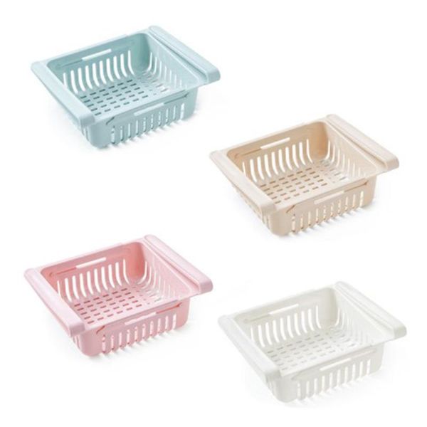 

durable creative household refrigerator plastic storage basket and beverage drawer box kitchen sundries finishing case & organization