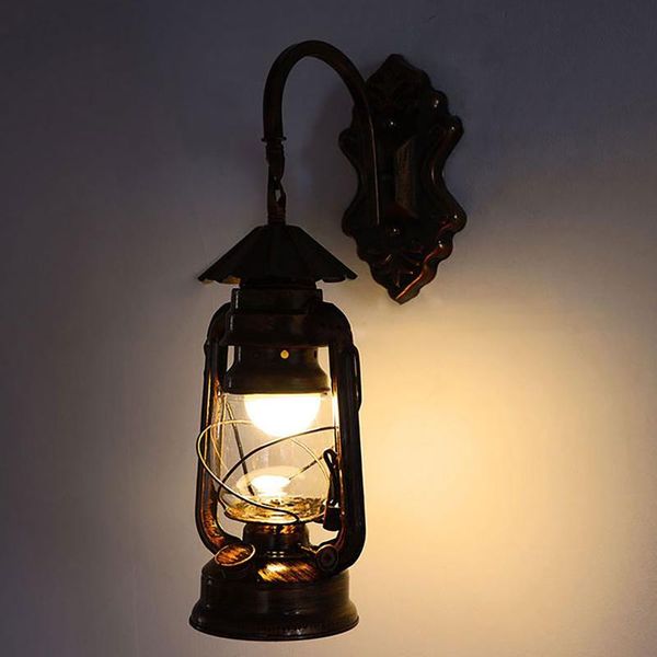

outdoor wall lamps vintage classic iron light waterproof hallway retro lanterns lamp garden corridor decorative