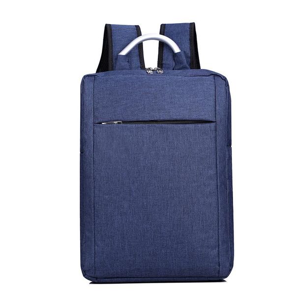 

backpack business men multifunctional waterproof oxford cloth lapbag 15 inch casual wear-resistant solid color rucksack man