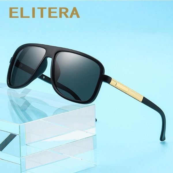 

sunglasses elitera brand design cycling polarized men's bicycle eye protection sports glasses shades uv400, White;black
