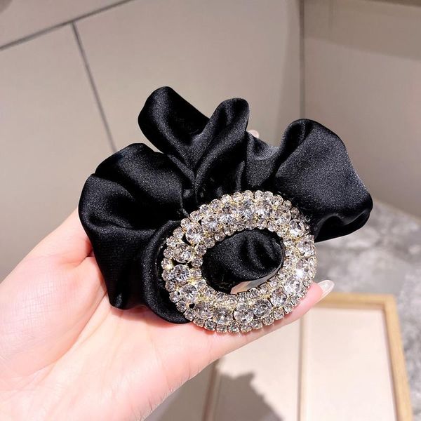 

hair clips & barrettes elegant retro crystal rhinestone scrunchies hairbands elastic bands fabric for women headpiece girls luxury jewelry, Golden;silver