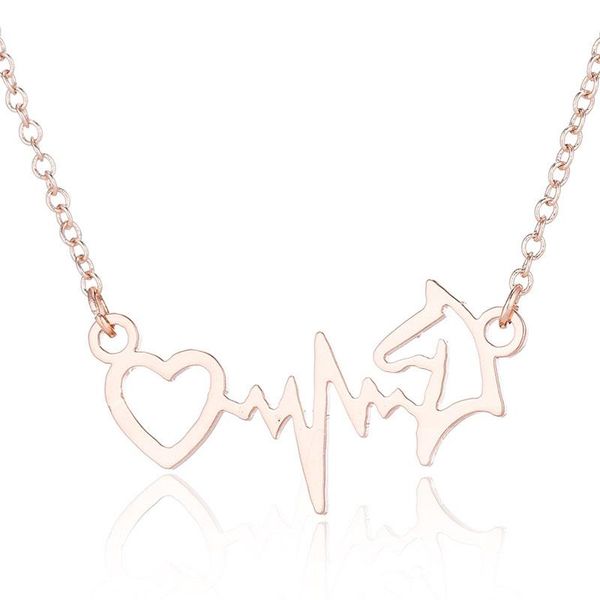 

pendant necklaces jewelry chains on neck women steel color heat couple cute pendants stainless woman accessories fashion, Silver