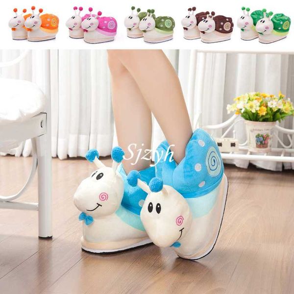 

winter women's cartoon cotton shoes cute animal plush slides ladies bread fat sneakers female indoor warm home floor slippers, Black