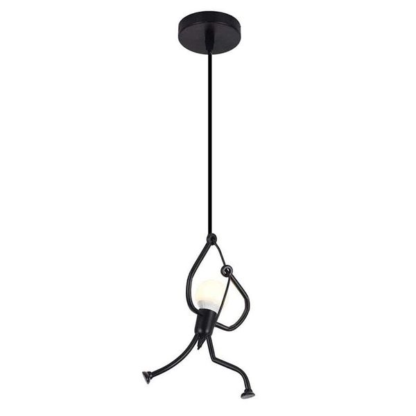 

pendant lamps iron villain chandelier, ceiling light,modern minimalist indoor light fitting for bedrooms loft study restaurant foyer