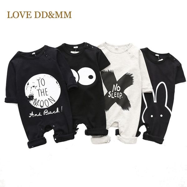 

love dd&mm baby boys clothing sets summer born infant toddler rompers cartoon moon rabbit eye jumpsuits clothes 210715, Blue