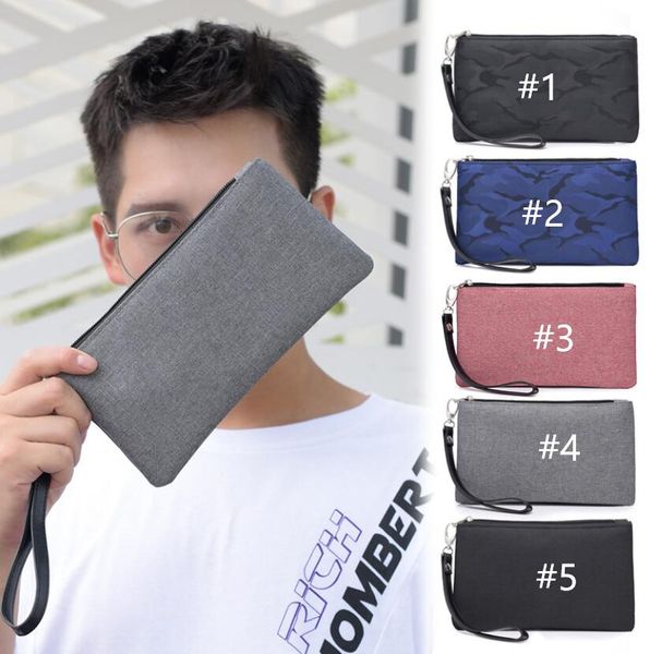 

women's and men's portable handbags casual street mobile phone bag, Brown;gray