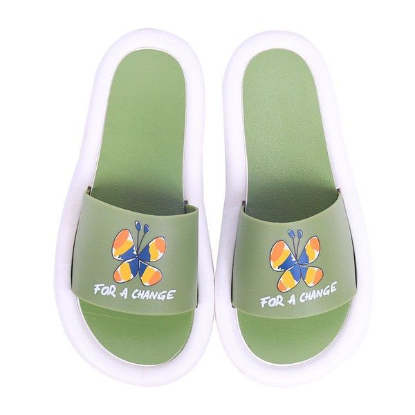 

slippers 2021 summer women's fashion home vamp butterfly applique decoration cute sweet casual, Black