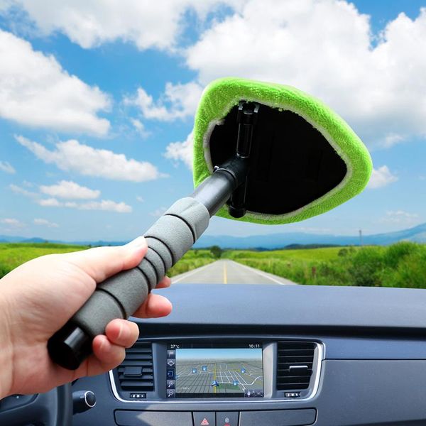 

microfiber window glass cleaner car scraping mist eliminator windshield cleaning brush sponge