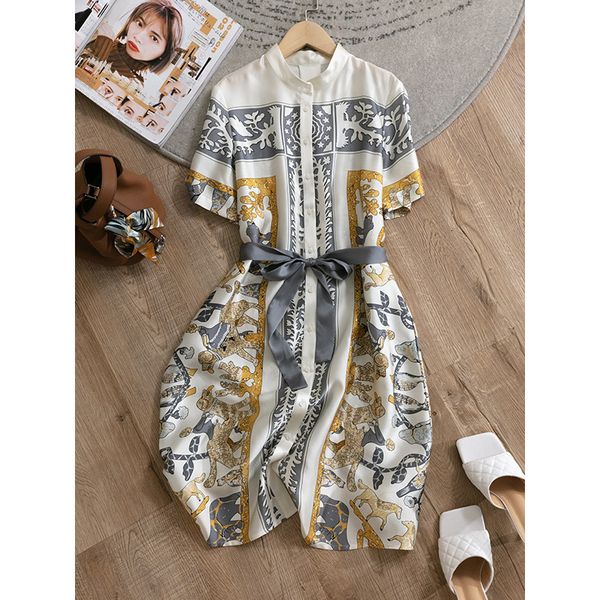 

dress cloud and mud difference italy chunyuan single summer stand collar lace up short sleeve [d8798], White;black