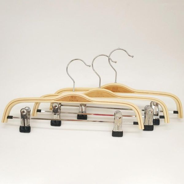 

hangers & racks children non-slip wood trouser hook wooden pants hanger clothes accessories rack