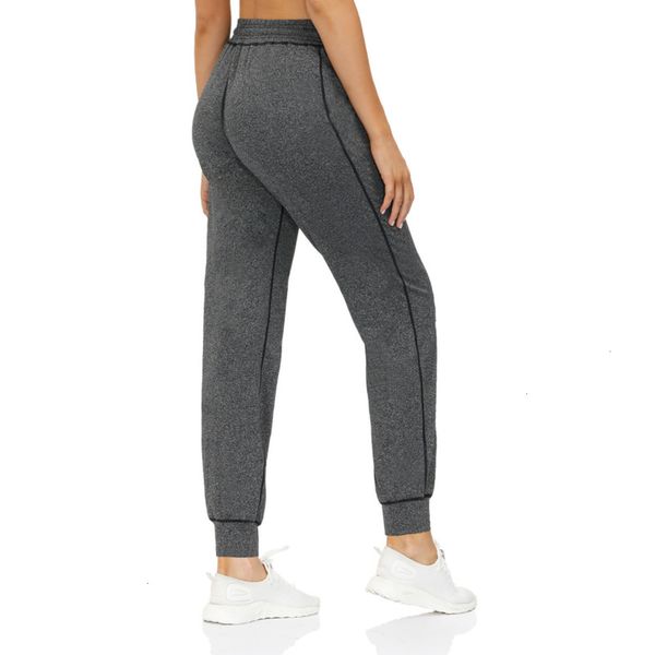 

tracksuits sports women's style running naked tight high waist hip lifting yoga pants elastic fitns quick drying, Gray