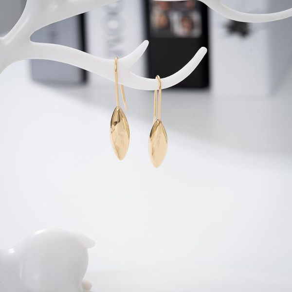 

hoop & huggie arrival women jewelry teardrop shape gold plated pearl drop earrings 2021 design, Golden;silver