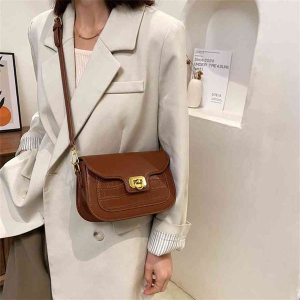 

new korean fashion women's 2021 spring crocodile single shoulder bag