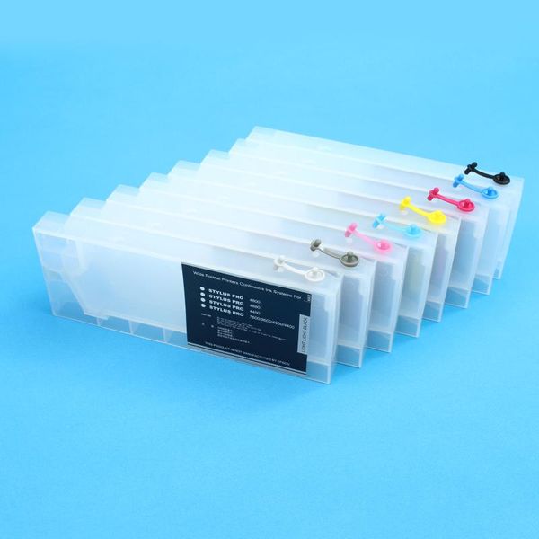 

colors/set refillable ink cartridges with resettable chips for stylus pro4880 4800 refill kits