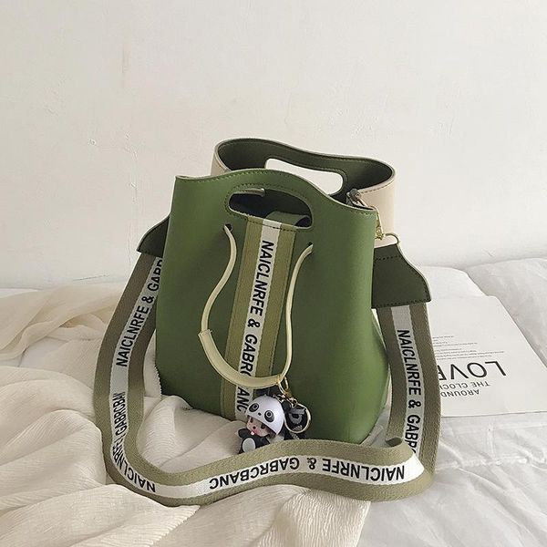 

shoulder bags simple vintage pu leather composite large capacity single for women 2021 casual luxury bucket handbag