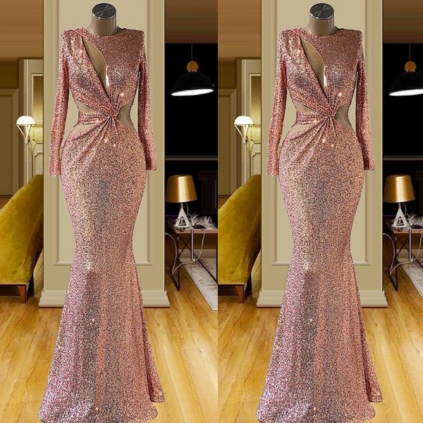

luxury shiny evening dresses long sleeve prom dress custom made formal party gowns, Black;red