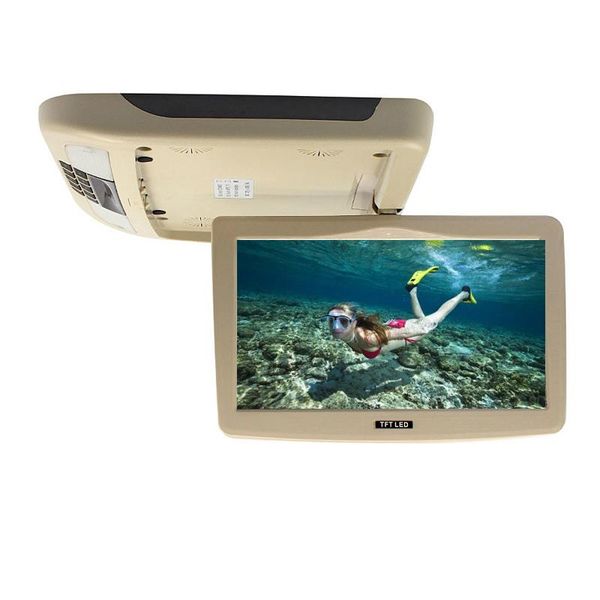 

car video 10 inch 12v flip down tft lcd monitor with mp5 player roof mount 16:9