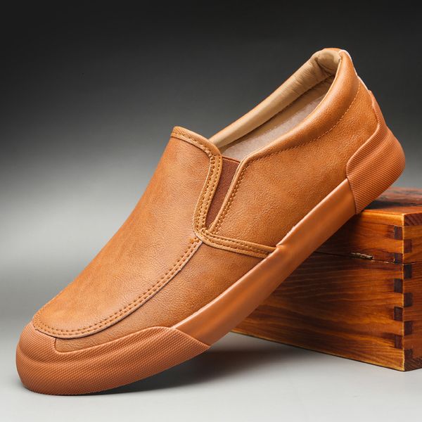

shoe fashion casual male leather shoes dwaterproof flat-footed water breathable moccasins of comfortable selling bazc, Black